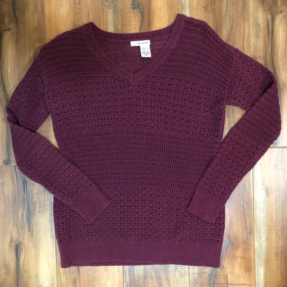 SOLD - DKNY | Burgundy Sweater - Picture 1 of 2